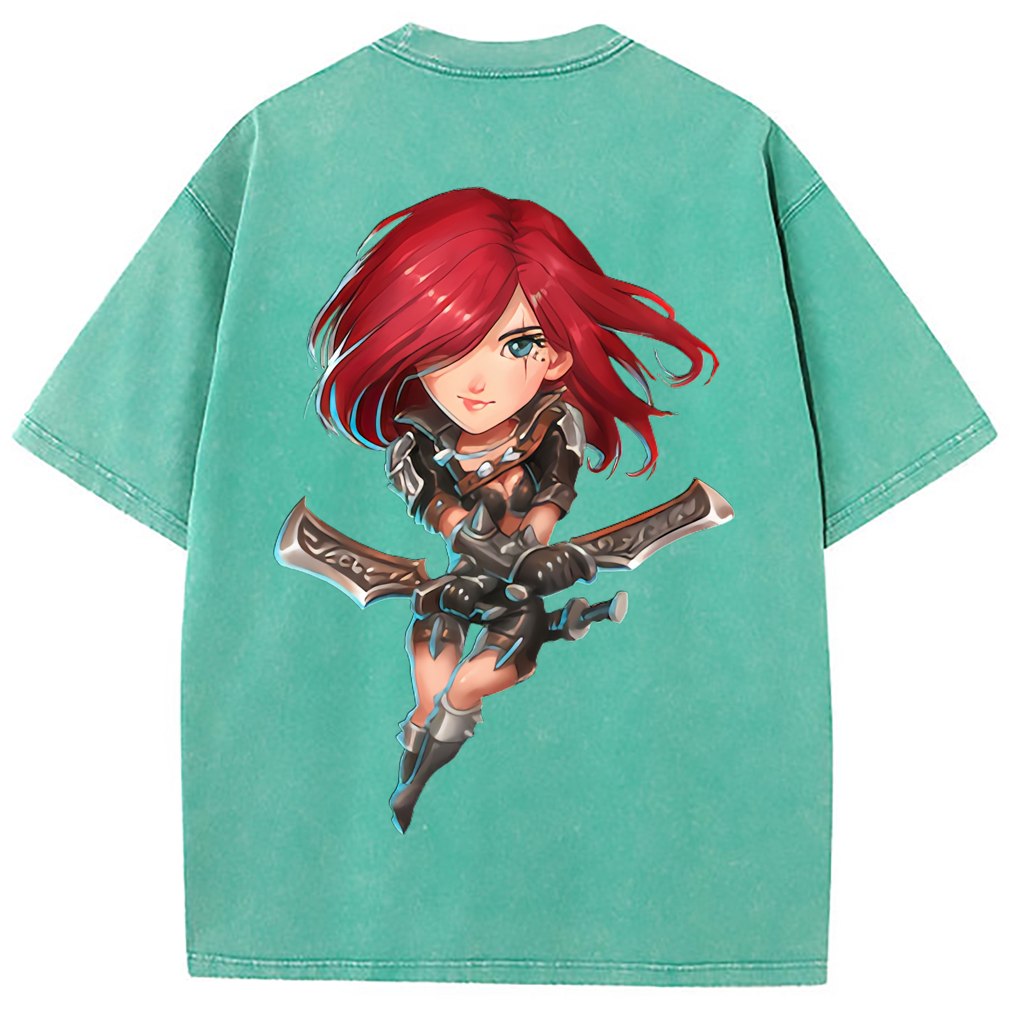 （画像用） リーグ・オブ・レジェンド League of Legends LOL 綿100% ヴィンテージ風 半袖Tシャツ（背面プリント）